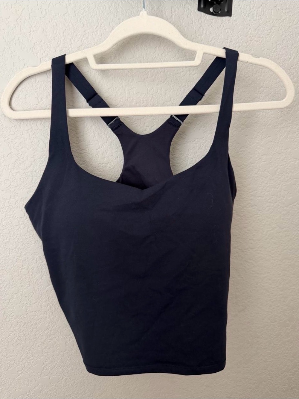 CRZ YOGA Black Longline Sports Bra Tank Size L